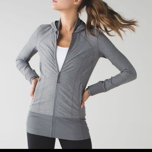 Lululemon Daily Practice Jacket Heathered Slate sz 8
